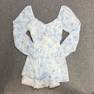 Thirty/Thirty Long-Sleeve Floral Mini Dress